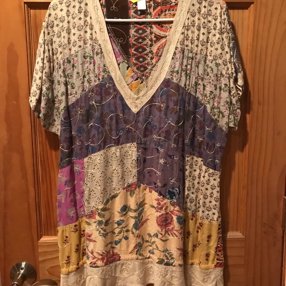 BoHo patchwork top - Picture 1 of 5
